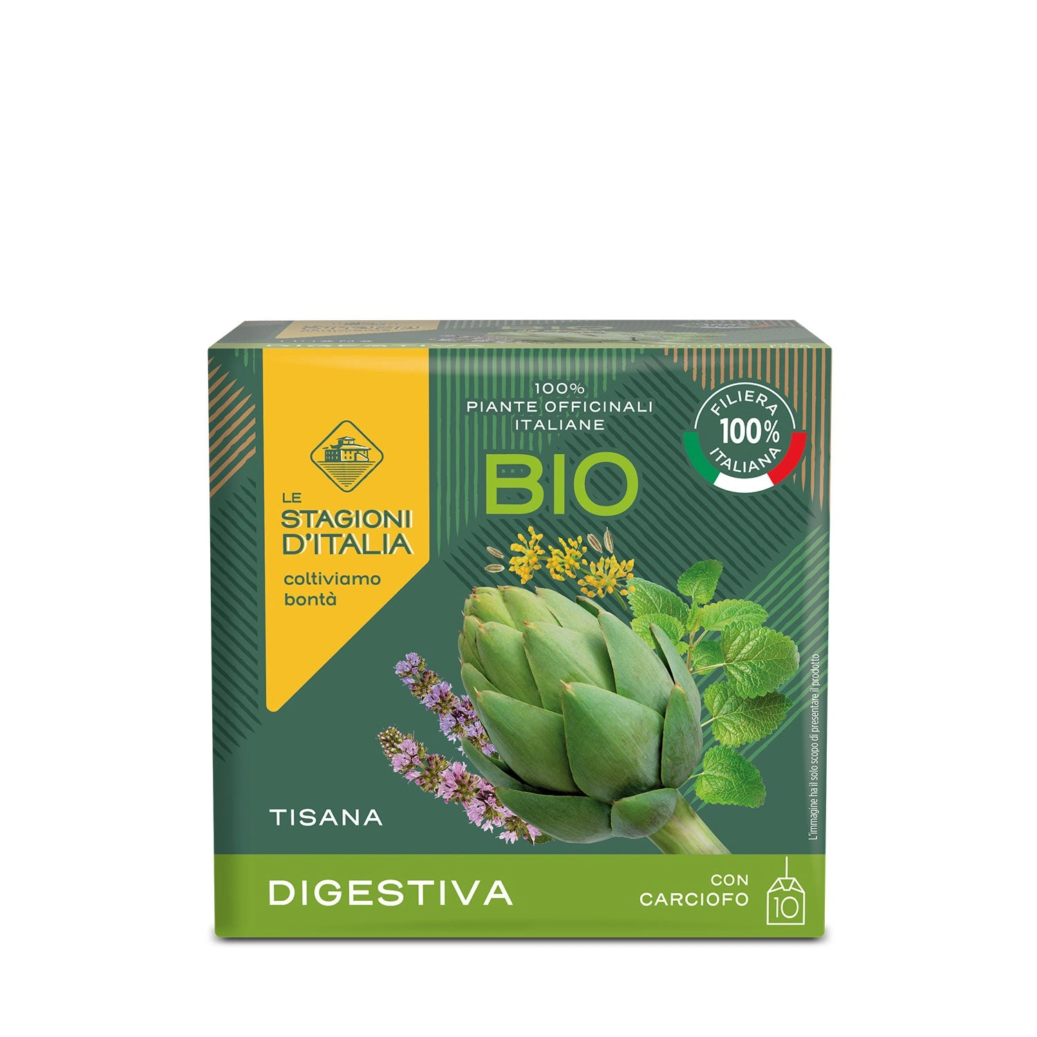 Tisana Digestiva BIO con Carciofo – Le Stagioni d’Italia 10 filtri