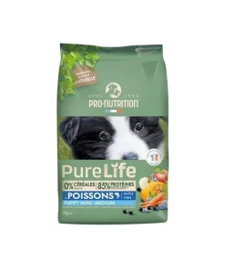 Crocchette per Cani Cuccioli Pro-Nutrition Flatazor Pure Life Taglia Piccola/Media Gusto Pesce 2kg