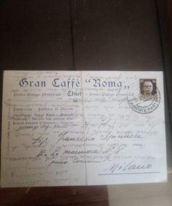 Cartolina 1937 Gran Caffe Roma Chieti storia locale interessante