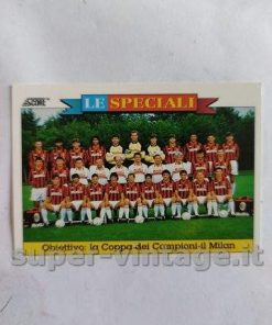 CARDS CALCIO FIGURONE SCORE ’93 CARD N.13 COPPA DEI CAMPIONI MILAN – LE SPECIALI