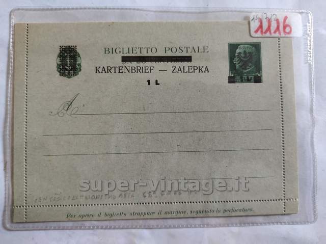 Biglietto Postale Kartenbrief Zalepka - Image 2
