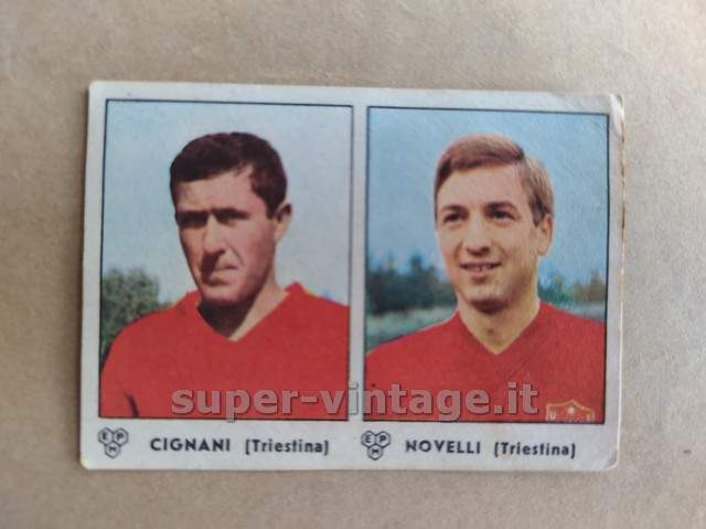 CIGNANI/NOVELLI (TRIESTINA)ALBUM CALCIATORI PANINI 1964-65 1965 ORIG. REC. - Image 2